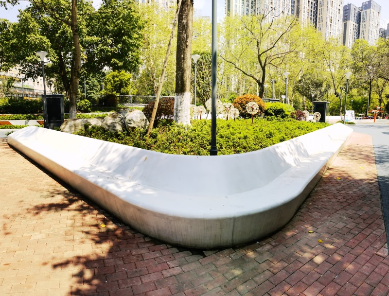  仿水磨石UHPC坐凳